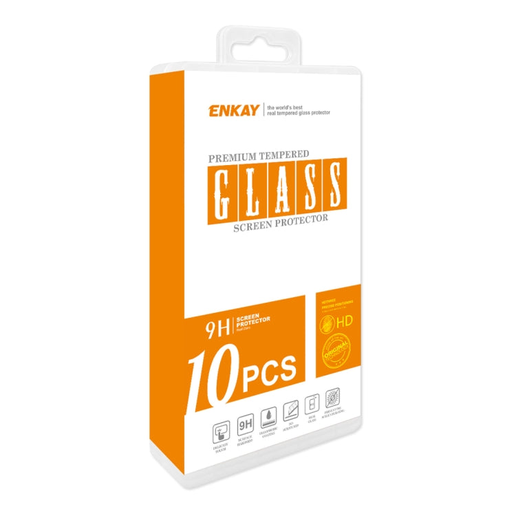 For Motorola Moto G73 / G Power 2023 10pcs ENKAY 0.26mm 9H 2.5D High Aluminum-silicon Tempered Glass Film - Motorola Tempered Glass by ENKAY | Online Shopping South Africa | PMC Jewellery | Buy Now Pay Later Mobicred