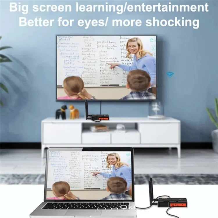 009 200m HD Video Transmitter Receiver WIFI 5.8 Wireless Display Dongle Adapter(EU Plug) - Adapter by PMC TechLife | Online Shopping South Africa | PMC TechLife | Buy Now Pay Later Mobicred