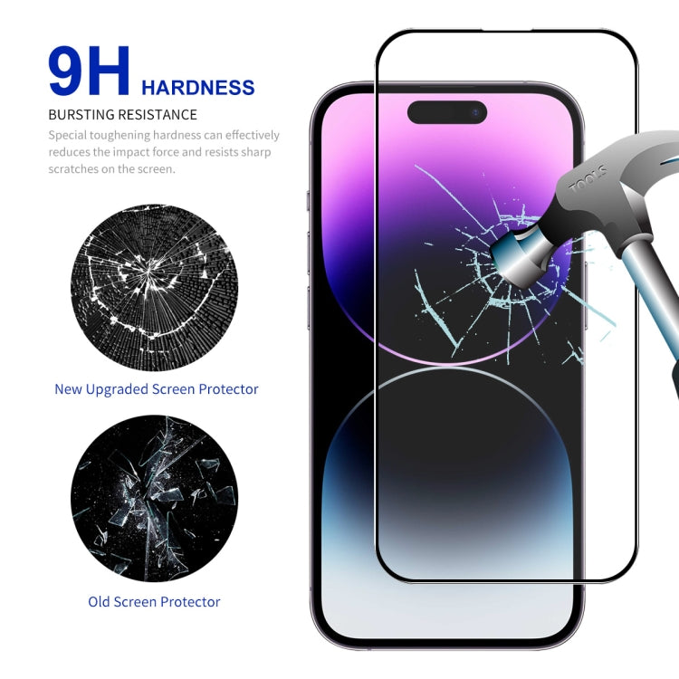 For iPhone 16 Plus ENKAY Full Glue High Aluminum-silicon Tempered Glass Film - iPhone 16 Plus Tempered Glass by ENKAY | Online Shopping South Africa | PMC TechLife | Buy Now Pay Later Mobicred