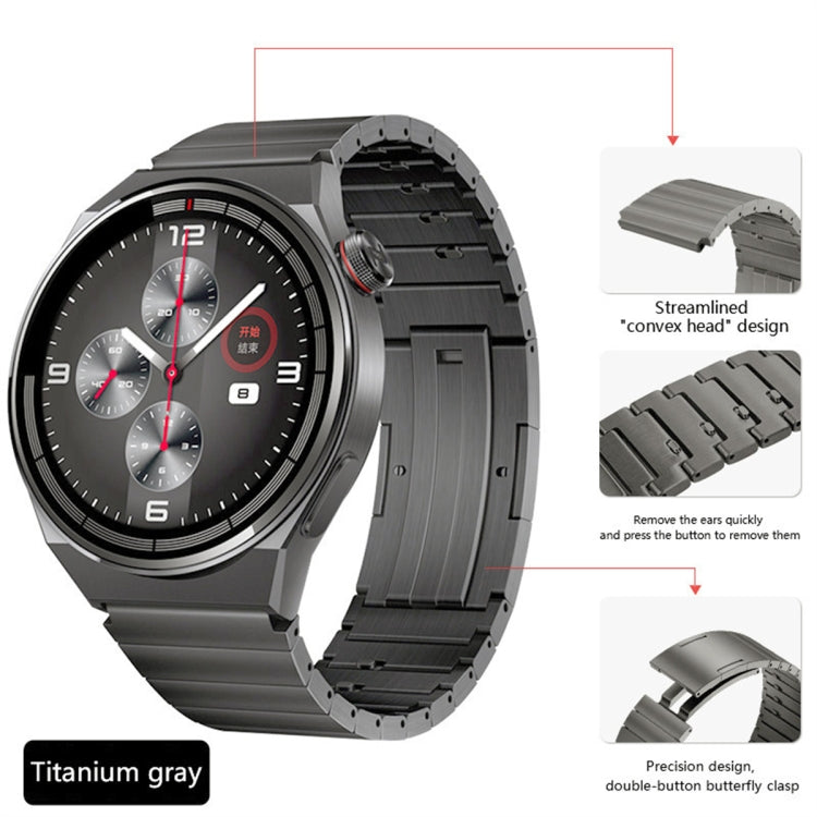 For Honor Magic Watch 2 46mm Titanium Alloy Quick Release Watch Band(Gray) - Watch Bands by PMC TechLife | Online Shopping South Africa | PMC TechLife