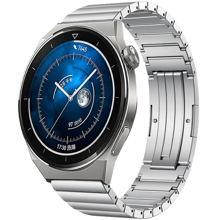 For Huawei Watch GT 3 Pro 46mm One Bead Titanium Alloy Watch Band(Silver) - Watch Bands by PMC TechLife | Online Shopping South Africa | PMC TechLife