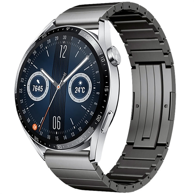 For Huawei Watch GT 3 46mm One Bead Titanium Alloy Watch Band(Gray) - Watch Bands by PMC TechLife | Online Shopping South Africa | PMC TechLife