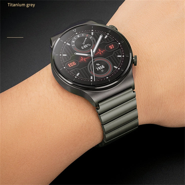 For Huawei Watch GT 2 Pro One Bead Titanium Alloy Watch Band(Gray) - Watch Bands by PMC TechLife | Online Shopping South Africa | PMC TechLife