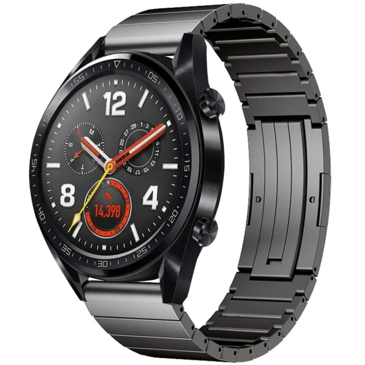 For Huawei Watch GT 42mm / 46mm One Bead Titanium Alloy Watch Band(Gray) - Watch Bands by PMC TechLife | Online Shopping South Africa | PMC TechLife