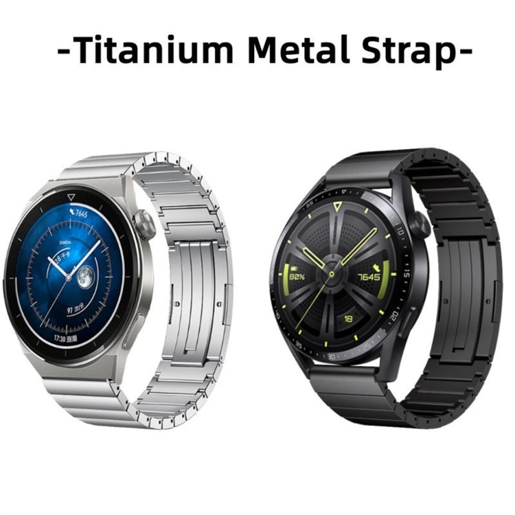 For Huawei Watch GT 42mm / 46mm One Bead Titanium Alloy Watch Band(Silver) - Watch Bands by PMC Jewellery | Online Shopping South Africa | PMC Jewellery