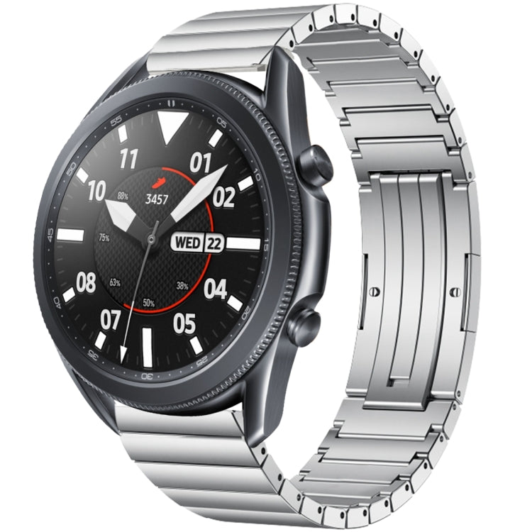 For Samsung Galaxy Watch 3 45mm One Bead Titanium Alloy Watch Band(Silver) - Watch Bands by PMC TechLife | Online Shopping South Africa | PMC TechLife