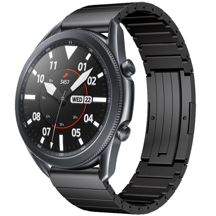 For Samsung Galaxy Watch 3 45mm One Bead Titanium Alloy Watch Band(Black) - Watch Bands by PMC TechLife | Online Shopping South Africa | PMC TechLife