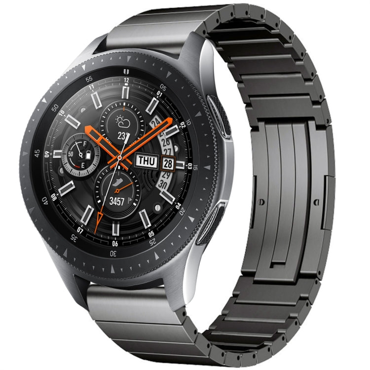 For Samsung Galaxy Watch 42mm One Bead Titanium Alloy Watch Band(Gray) - Watch Bands by PMC TechLife | Online Shopping South Africa | PMC TechLife