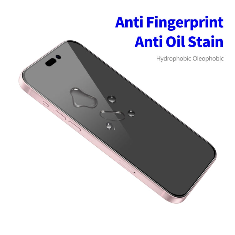 For iPhone 16 Plus 2pcs ENKAY Hat-Prince 28�� Anti-peeping Tempered Glass Protector Full Screen Film - iPhone 16 Plus Tempered Glass by ENKAY | Online Shopping South Africa | PMC TechLife | Buy Now Pay Later Mobicred