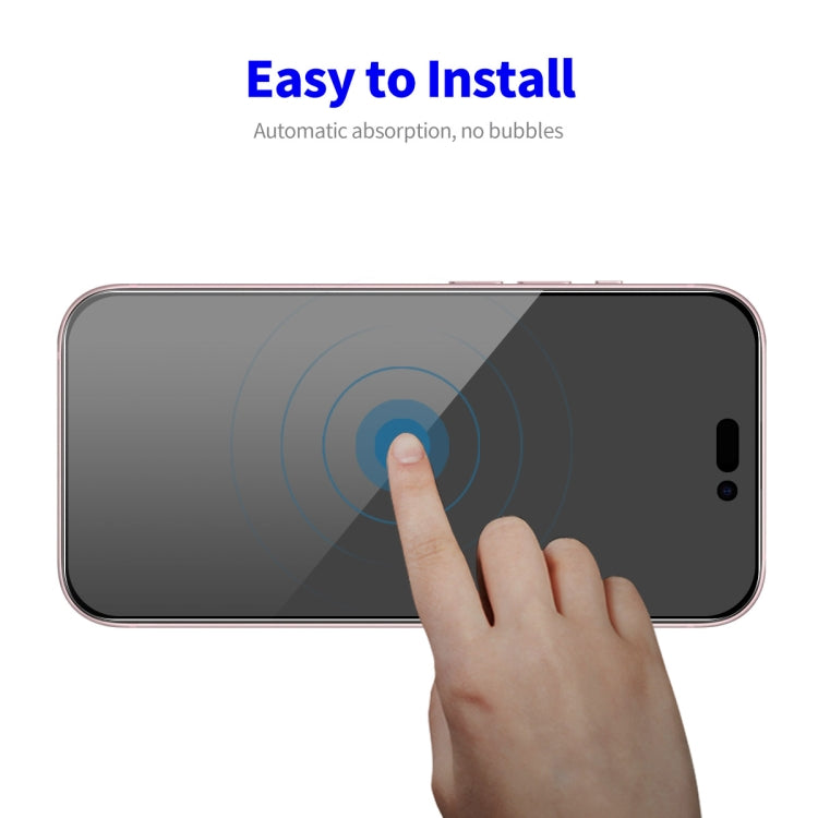 For iPhone 16 2pcs ENKAY Hat-Prince 28�� Anti-peeping Tempered Glass Protector Full Screen Film - iPhone 16 Tempered Glass by ENKAY | Online Shopping South Africa | PMC TechLife | Buy Now Pay Later Mobicred