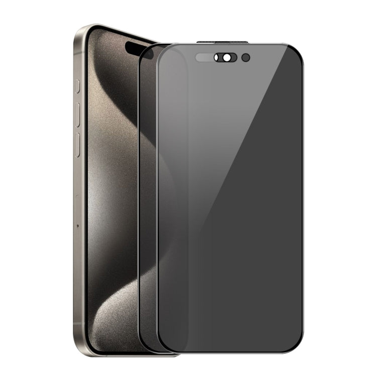 For iPhone 16 Pro Max 2pcs ENKAY Hat-Prince 28�� Anti-peeping Tempered Glass Protector Full Screen Film - iPhone 16 Pro Max Tempered Glass by ENKAY | Online Shopping South Africa | PMC TechLife | Buy Now Pay Later Mobicred