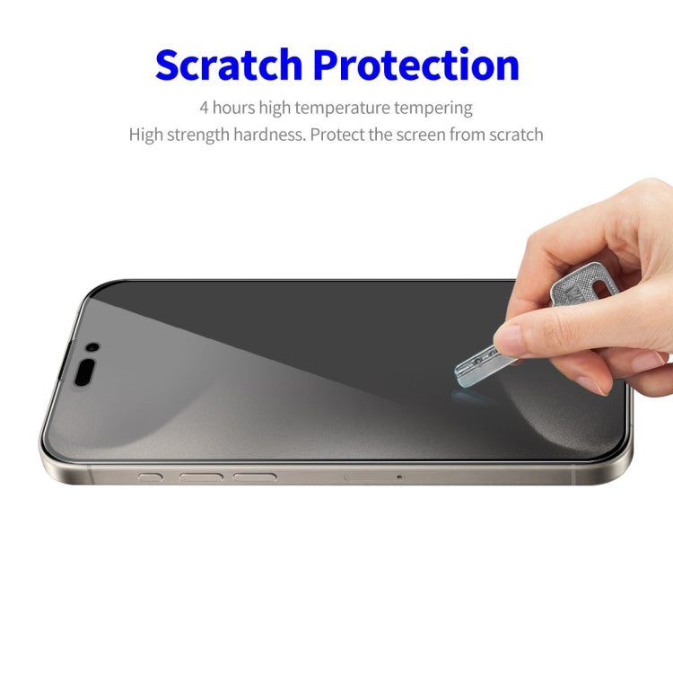 For iPhone 16 Pro Max 2pcs ENKAY Hat-Prince 28�� Anti-peeping Tempered Glass Protector Full Screen Film - iPhone 16 Pro Max Tempered Glass by ENKAY | Online Shopping South Africa | PMC TechLife | Buy Now Pay Later Mobicred