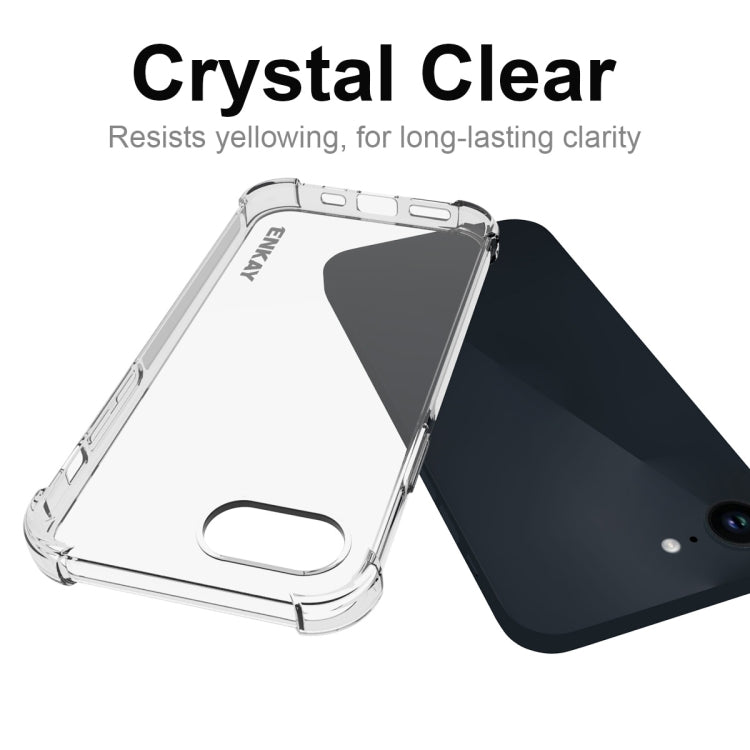 For iPhone 16e ENKAY Hat-Prince Transparent TPU Shockproof Phone Case - free shipping - PMC TechLife - Order now!
