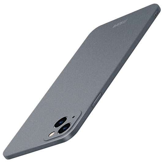 For iPhone 15 MOFI Fandun Series Frosted PC Ultra-thin All-inclusive Phone Case(Gray) - iPhone 15 Cases by MOFI | Online Shopping South Africa | PMC Jewellery