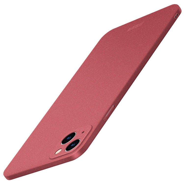 For iPhone 15 Plus  MOFI Fandun Series Frosted PC Ultra-thin All-inclusive Phone Case(Red) - More iPhone Cases by MOFI | Online Shopping South Africa | PMC TechLife