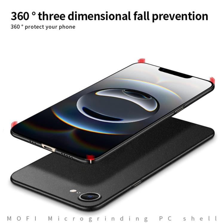 For iPhone 16e MOFI Fandun Series Frosted PC Ultra-thin All-inclusive Phone Case(Gray) - free shipping - PMc TechLife - Order now!