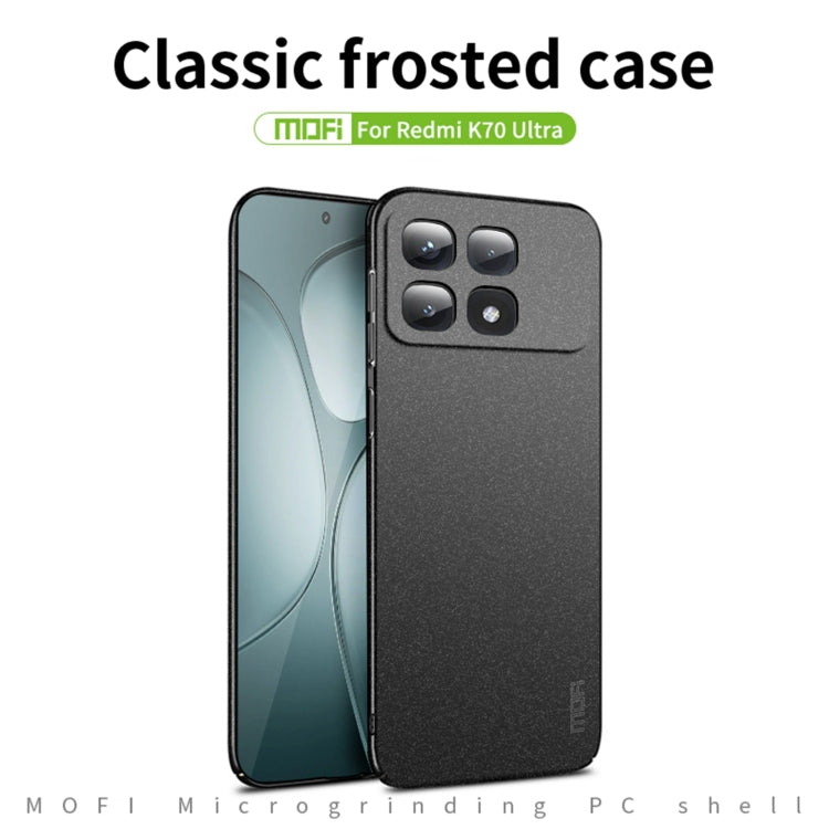 For Xiaomi Redmi K70 Ultra MOFI Fandun Series Frosted PC Ultra-thin All-inclusive Phone Case(Blue) - Xiaomi Cases by MOFI | Online Shopping South Africa | PMC Jewellery | Buy Now Pay Later Mobicred