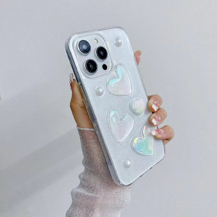 For iPhone 16 Pro Max Love Epoxy TPU Phone Case(Pink) - iPhone 16 Pro Max Cases by PMC TechLife | Online Shopping South Africa | PMC TechLife | Buy Now Pay Later Mobicred