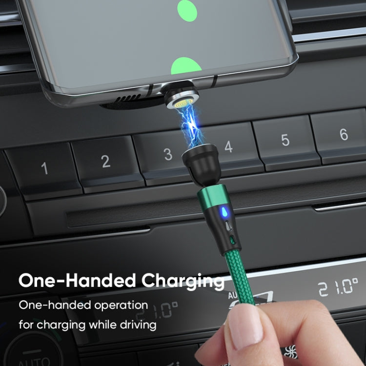 ENKAY PD60W Type-C to Type-C / 8 Pin / Micro USB Magnetic 540 Degrees Rotating Fast Charging Cable, Length:2m(Black) - free shipping - PMC Jewellery - Order now!