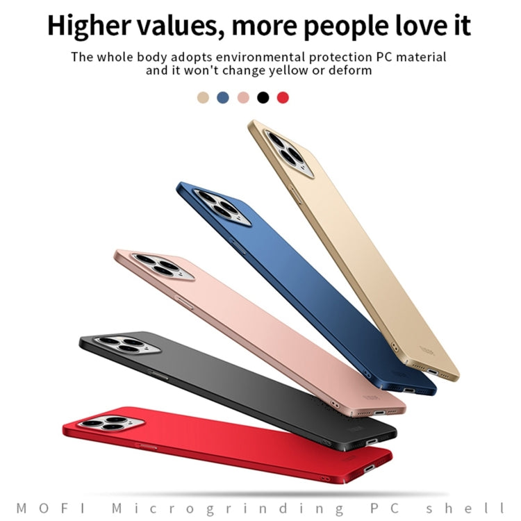 For iPhone 15 Plus MOFI Frosted PC Ultra-thin Hard Phone Case(Blue) - iPhone 15 Plus Cases by MOFI | Online Shopping South Africa | PMC TechLife | Buy Now Pay Later Mobicred