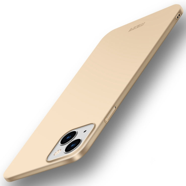 For iPhone 15 Pro MOFI Frosted PC Ultra-thin Hard Phone Case(Gold) - iPhone 15 Pro Cases by MOFI | Online Shopping South Africa | PMC TechLife | Buy Now Pay Later Mobicred