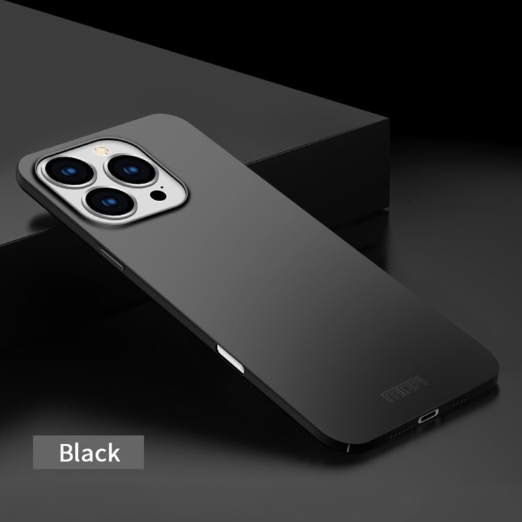 For iPhone 16 Pro Max MOFI Frosted PC Ultra-thin Hard Phone Case(Black) - free shipping - PMC TechLife - Order now!