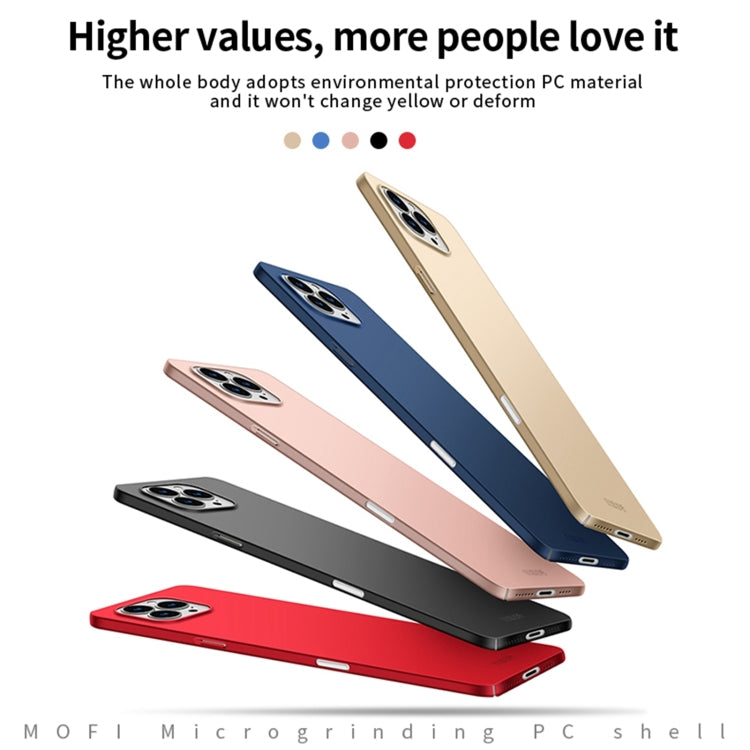For iPhone 16 Pro Max MOFI Frosted PC Ultra-thin Hard Phone Case(Black) - free shipping - PMC TechLife - Order now!
