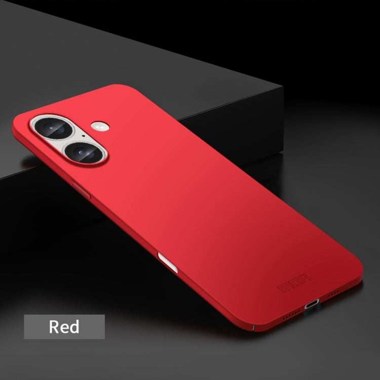 For iPhone 16 Plus MOFI Frosted PC Ultra-thin Hard Phone Case(Red) - free shipping - PMC TechLife - Order now!