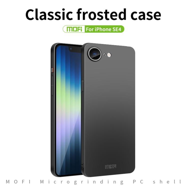 For iPhone 16e MOFI Frosted PC Ultra-thin Hard Phone Case(Black) - iPhone 16e Cases by MOFI | Online Shopping South Africa | PMC TechLife | Buy Now Pay Later Mobicred