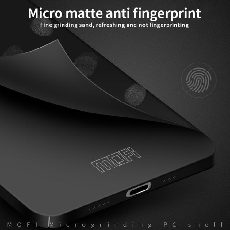 For iPhone 16e MOFI Frosted PC Ultra-thin Hard Phone Case(Black) - iPhone 16e Cases by MOFI | Online Shopping South Africa | PMC TechLife | Buy Now Pay Later Mobicred