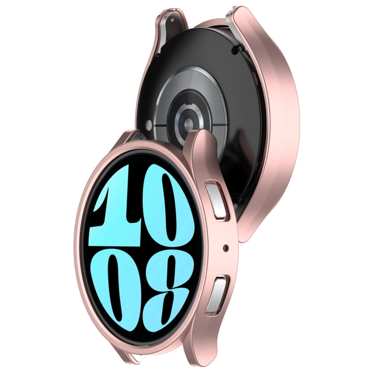 For Samsung Galaxy Watch 6 40mm Half Coverage Hollow PC Watch Protective Case(Rose Gold) - Watch Cases by PMC TechLife | Online Shopping South Africa | PMC TechLife