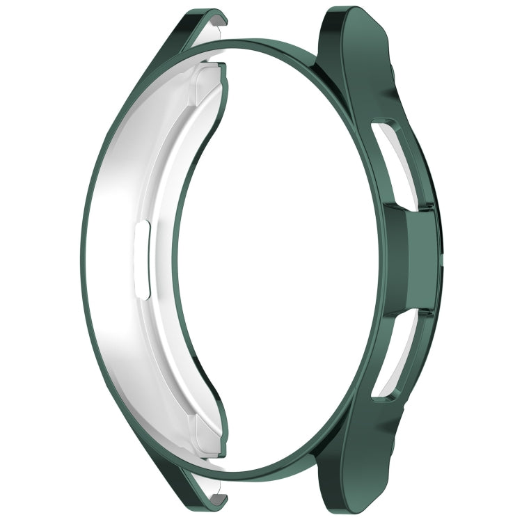For Samsung Galaxy Watch6 Classic 47mm Electroplated TPU Half Pack Hollow Watch Protective Case(Green) - Watch Cases by PMC TechLife | Online Shopping South Africa | PMC TechLife
