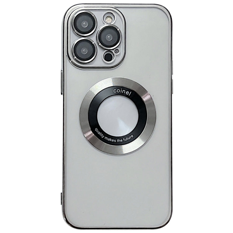 For iPhone 16 Pro Max Electroplating Magsafe TPU Phone Case(Silvery) - iPhone 16 Pro Max Cases by PMC TechLife | Online Shopping South Africa | PMC TechLife | Buy Now Pay Later Mobicred