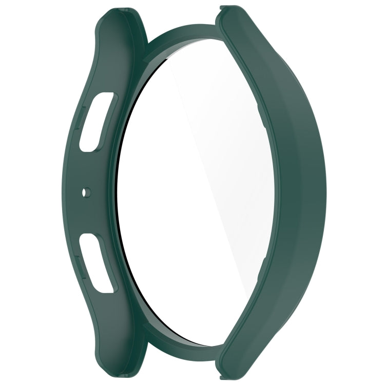 For Samsung Galaxy Watch6 40mm PC + Tempered Film Integrated Watch Protective Case(Green) - Watch Cases by PMC TechLife | Online Shopping South Africa | PMC TechLife