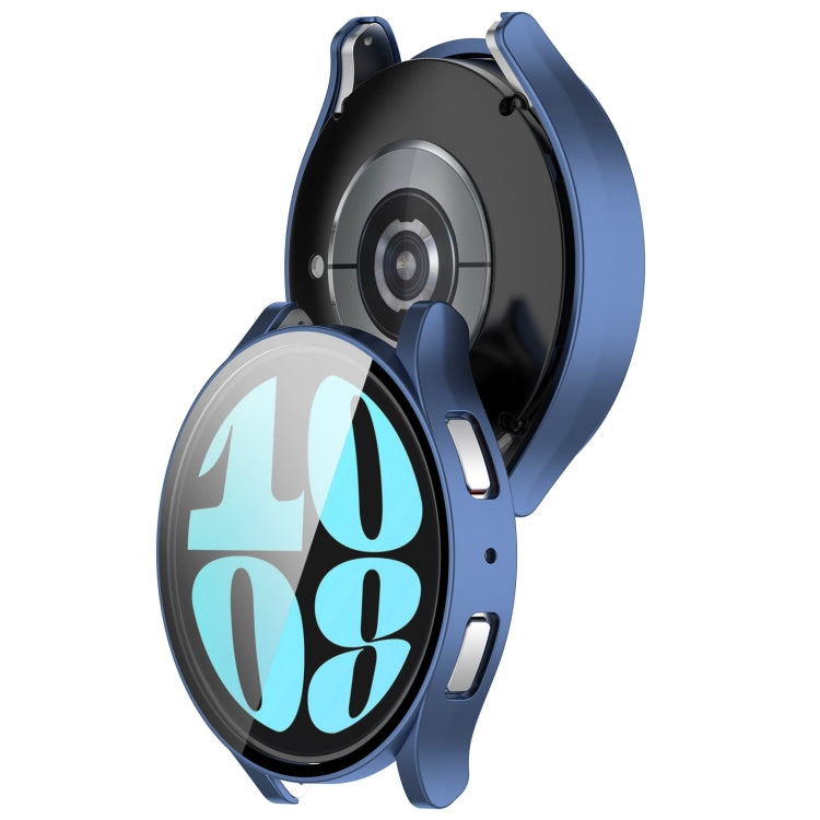 For Samsung Galaxy Watch6 44mm PC + Tempered Film Integrated Watch Protective Case(Blue) - free shipping - PMC TechLife - Order now!