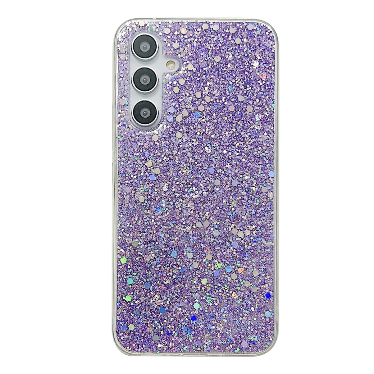 For Samsung Galaxy S24 5G Glitter Sequins Epoxy TPU Phone Case(Purple) - Galaxy S24 5G Cases by PMC TechLife | Online Shopping South Africa | PMC TechLife