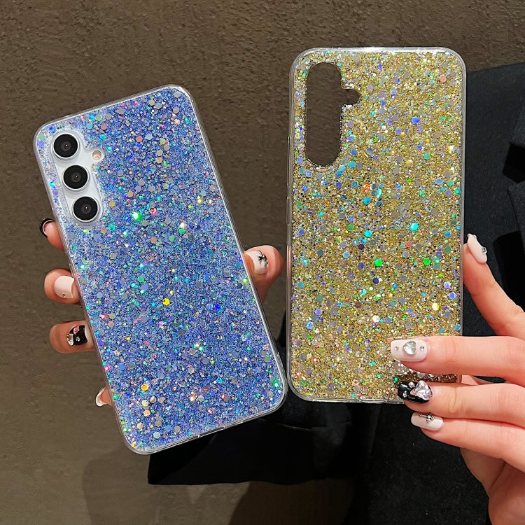 For Samsung Galaxy S24 Ultra 5G Glitter Sequins Epoxy TPU Phone Case(Silver) - Galaxy S24 Ultra 5G Cases by PMC TechLife | Online Shopping South Africa | PMC TechLife