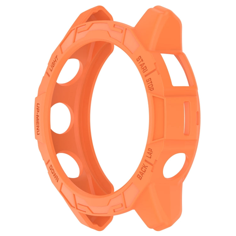 For Garmin Epix Pro 47mm / Fenix 7 / 7 Pro Armored TPU Half Wrapped Watch Protective Case(Orange) - Watch Cases by PMC Jewellery | Online Shopping South Africa | PMC Jewellery