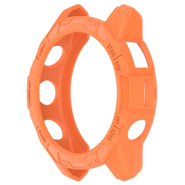 For Garmin Epix Pro 42mm / Fenix 7S / 7S Pro Armored TPU Half Wrapped Watch Protective Case(Orange) - Watch Cases by PMC Jewellery | Online Shopping South Africa | PMC Jewellery