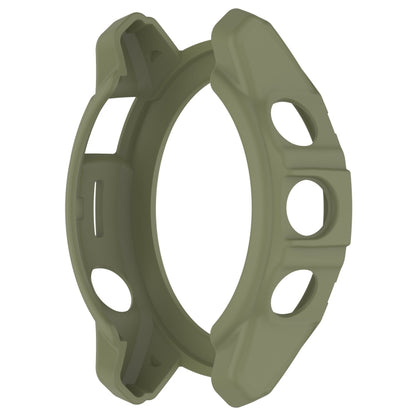 For Garmin Epix Pro 42mm / Fenix 7S / 7S Pro Armored TPU Half Wrapped Watch Protective Case(Green) - Watch Cases by PMC Jewellery | Online Shopping South Africa | PMC Jewellery