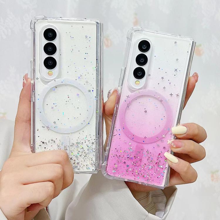 For Samsung Galaxy Z Fold3 Magsafe Glitter TPU Phone Protective Case(Black) - free shipping - PMC TechLife - Order now!