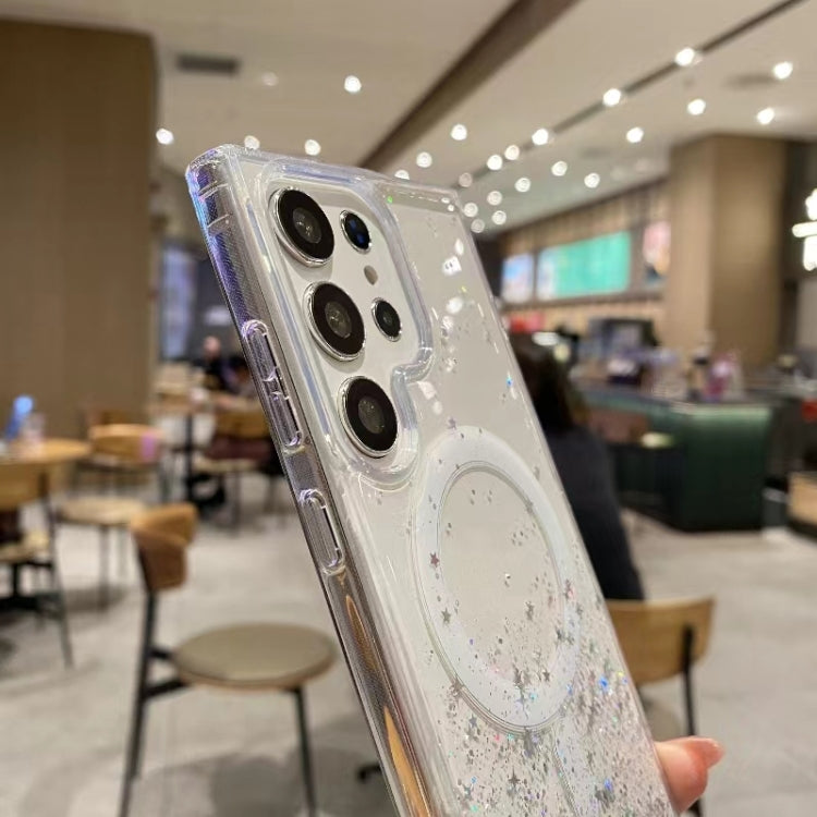 For Samsung Galaxy S23 5G Magsafe Glitter TPU Phone Protective Case(Green) - Galaxy S23 5G Cases by PMC TechLife | Online Shopping South Africa | PMC TechLife