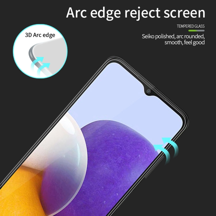For Samsung Galaxy A25 MOFI 9H 3D Explosion-proof Curved Tempered Glass Film(Black) - Galaxy Tempered Glass by MOFI | Online Shopping South Africa | PMC TechLife