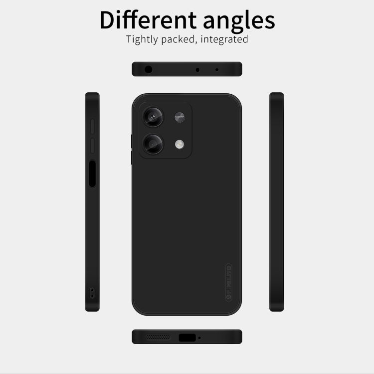 For Xiaomi Redmi Note 13 5G PINWUYO Sense Series Liquid Silicone TPU Phone Case(Black) - Xiaomi Cases by PINWUYO | Online Shopping South Africa | PMC TechLife | Buy Now Pay Later Mobicred