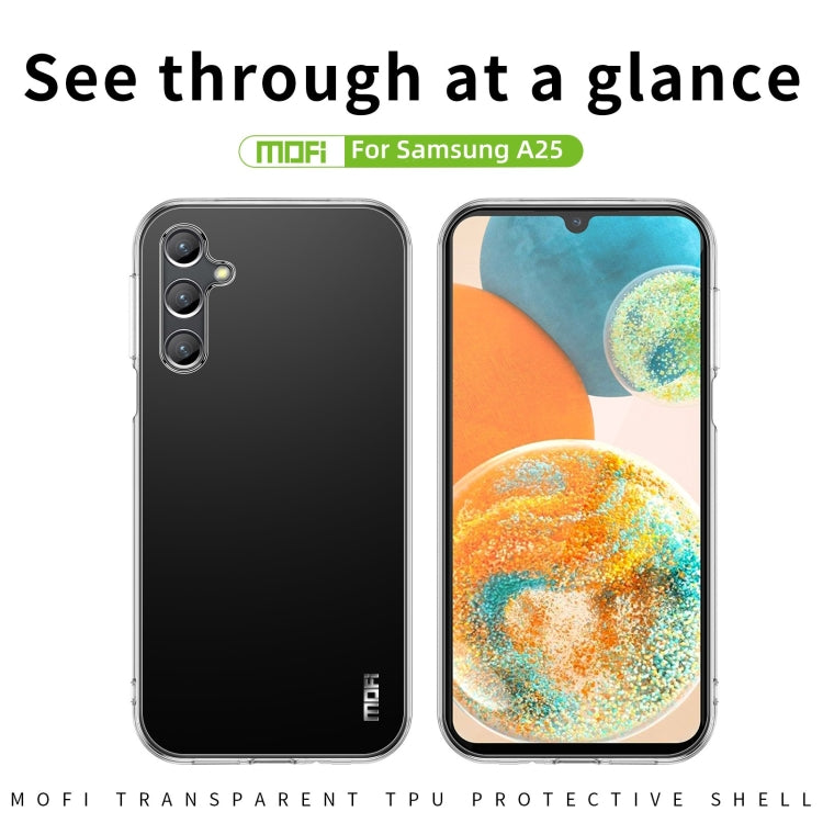 For Samsung Galaxy A25 MOFI Ming Series Ultra-thin TPU Phone Case(Transparent) - Galaxy Phone Cases by MOFI | Online Shopping South Africa | PMC TechLife