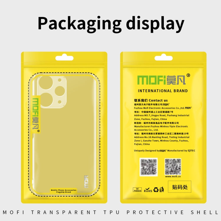 For Xiaomi Redmi 12 MOFI Ming Series Ultra-thin TPU Phone Case(Transparent) - Xiaomi Cases by MOFI | Online Shopping South Africa | PMC Jewellery