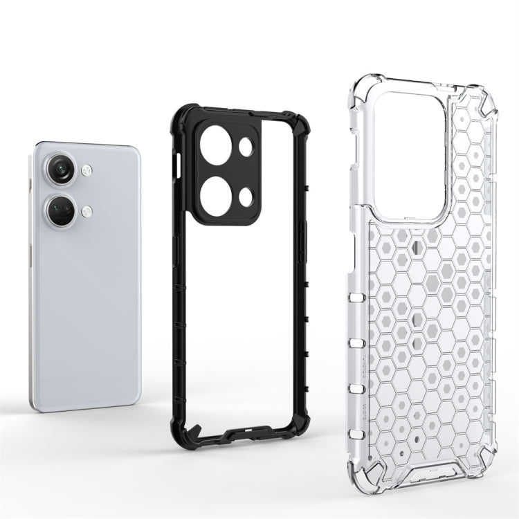 For OnePlus Nord 3 Shockproof Honeycomb Phone Case(Blue) - OnePlus Cases by PMC TechLife | Online Shopping South Africa | PMC TechLife