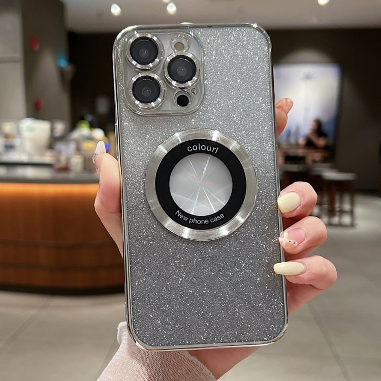 For iPhone 16 Pro Gradient Glitter Electroplating MagSafe TPU Phone Case(Silver) - iPhone 16 Pro Cases by PMC TechLife | Online Shopping South Africa | PMC TechLife | Buy Now Pay Later Mobicred