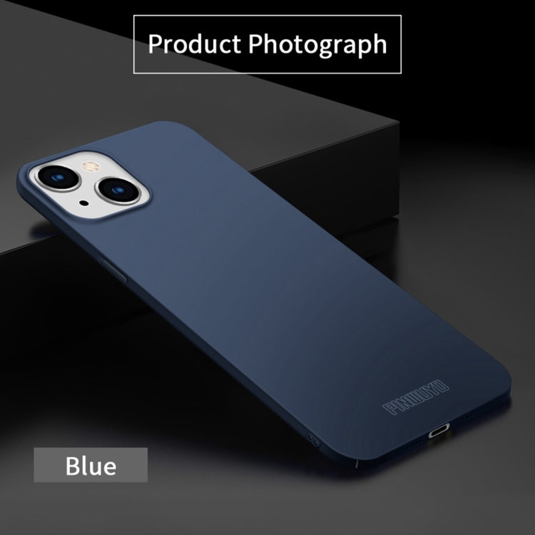 For iPhone 15 PINWUYO Micro-Frosted PC Ultra-thin Hard Phone Case with Magsafe Magnetic Ring(Blue) - free shipping - PMC TechLife - Order now!