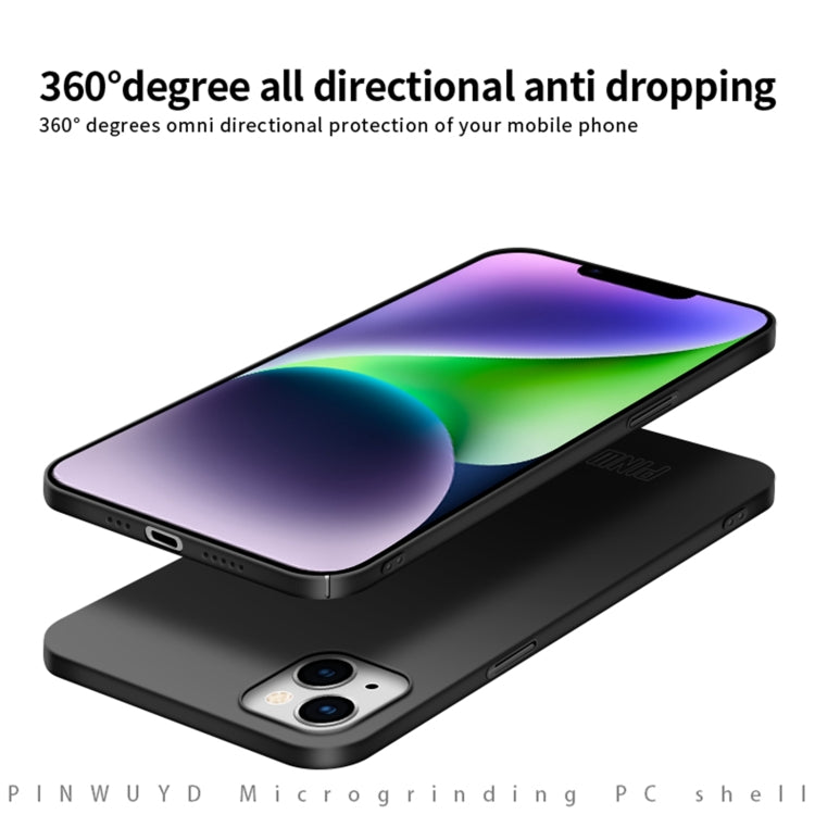 For iPhone 15 PINWUYO Micro-Frosted PC Ultra-thin Hard Phone Case with Magsafe Magnetic Ring(Blue) - free shipping - PMC TechLife - Order now!